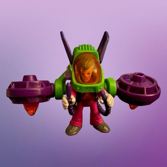 Imaginext DC Super Heroes Joker Gotham Batman BatCycle Glider Wings Jet Pack - Picture 4 of 13